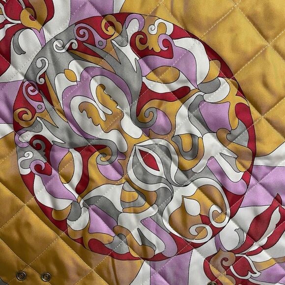 J. McLaughlin 100% Silk Floral Medallian Zippered Vest Sz M - Picture 8 of 13